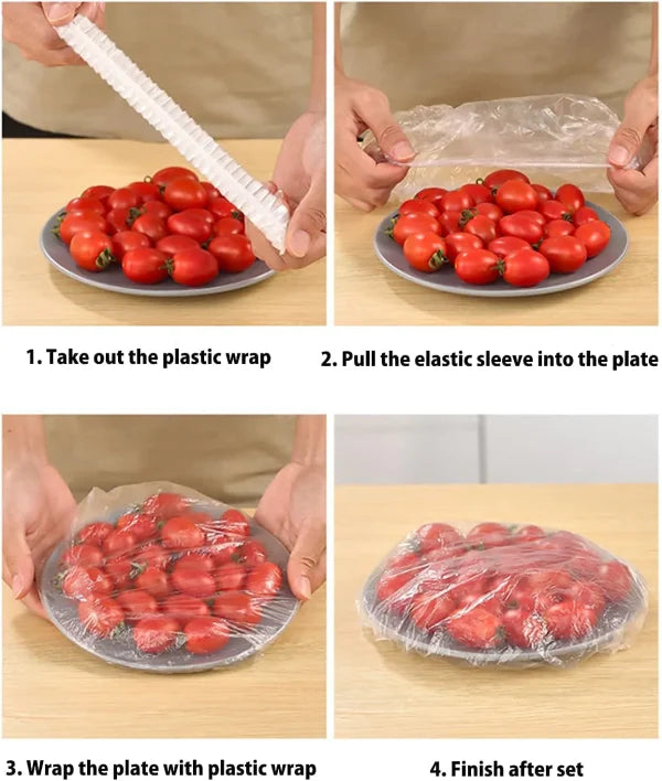 Stretchable Food Covers 100 Pcs