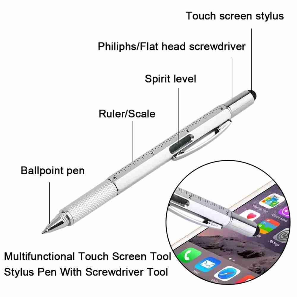 7 in 1  Touch Screen Stylus Ballpoint Pen with Screwdriver