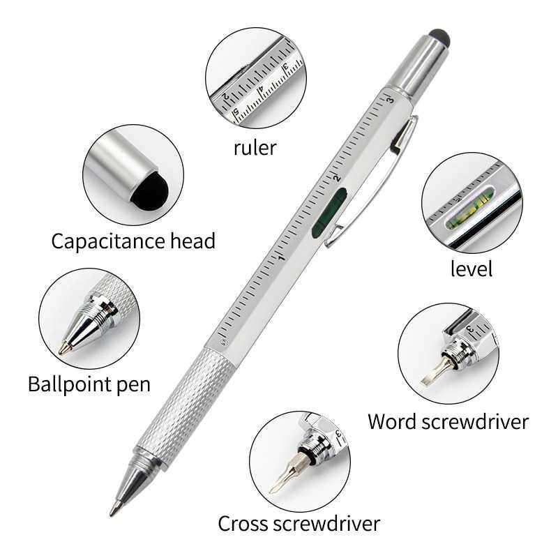 7 in 1  Touch Screen Stylus Ballpoint Pen with Screwdriver
