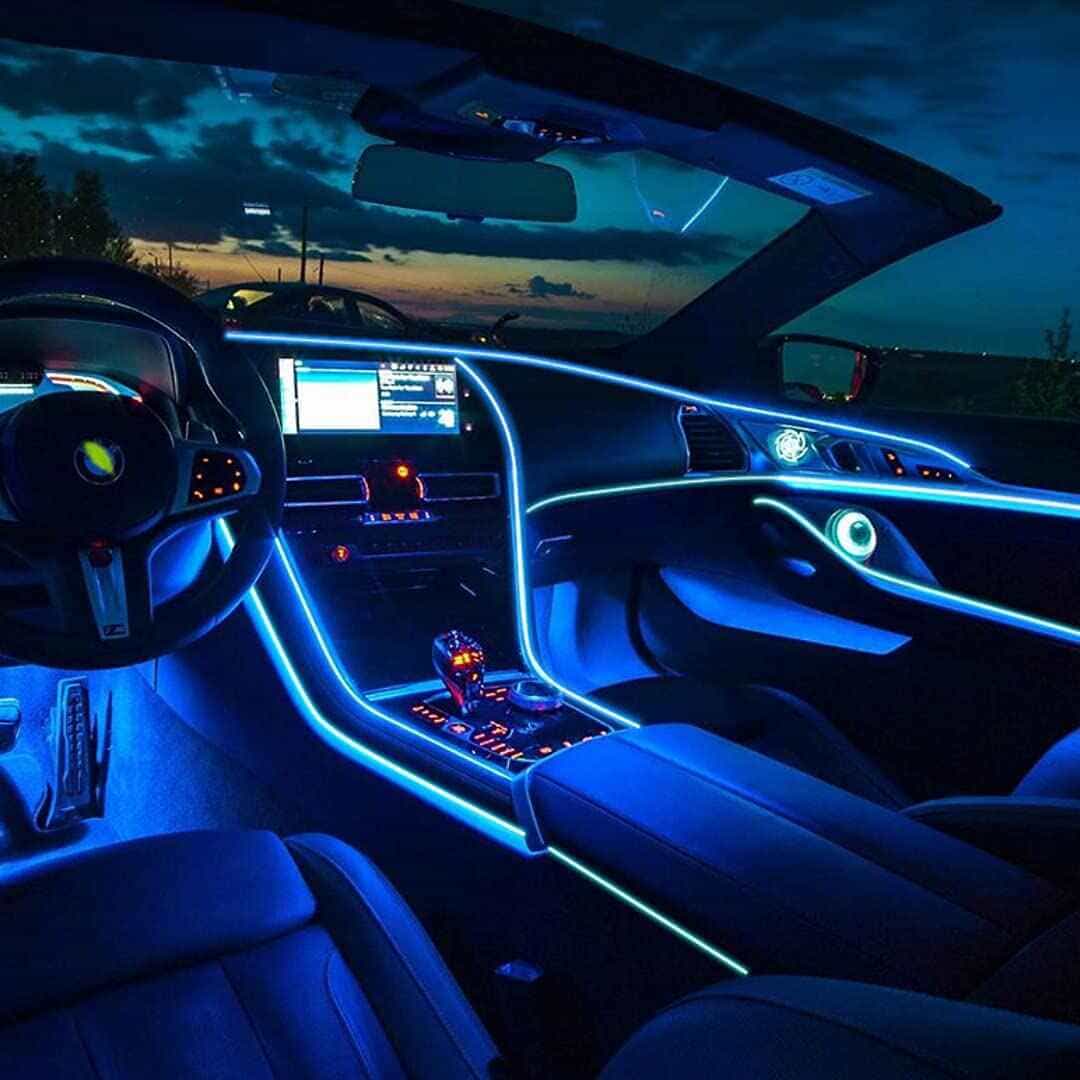 Car Dashboard Premium Neon Lights - USB TYPE